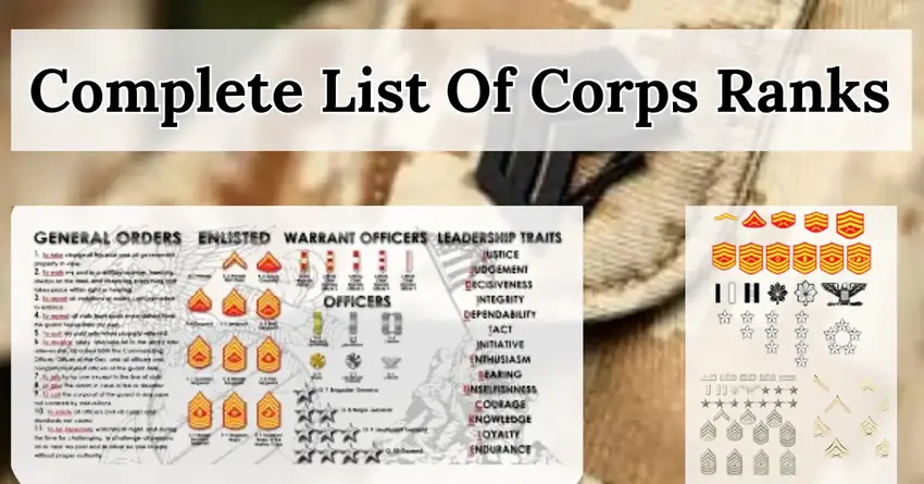 Complete List Of Corps Ranks