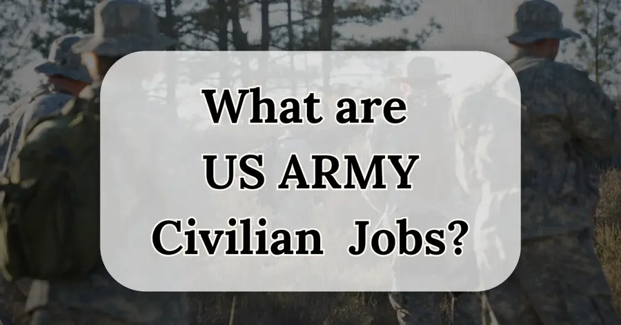 what are us army civilian jobs?